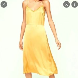 WILFRED | Millie 🔆Yellow Satin Slip Dress